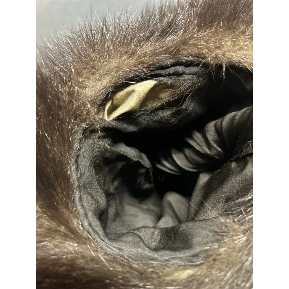 Vintage Mink Fur Hand Warmer Muff 10